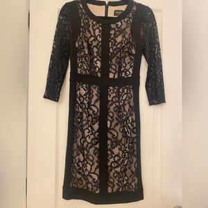 Laundry By Shelli Segal Black Lace Dress